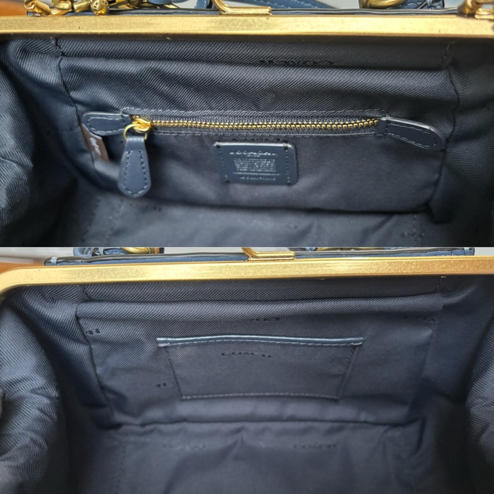 COACH Kisslock Dreamer 21 Bag Blue - Picture 11 of 16